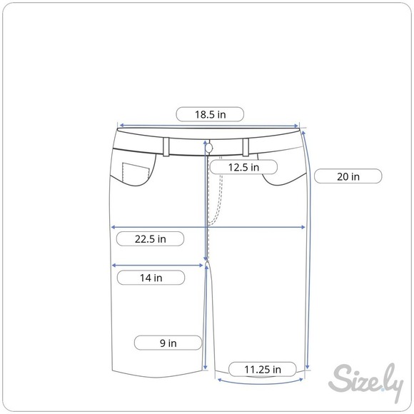 Caribbean Chino 9" Shorts Mens 36 Navy Blue Stretch Golf Flat Front (37x9) NWT - Picture 3 of 9